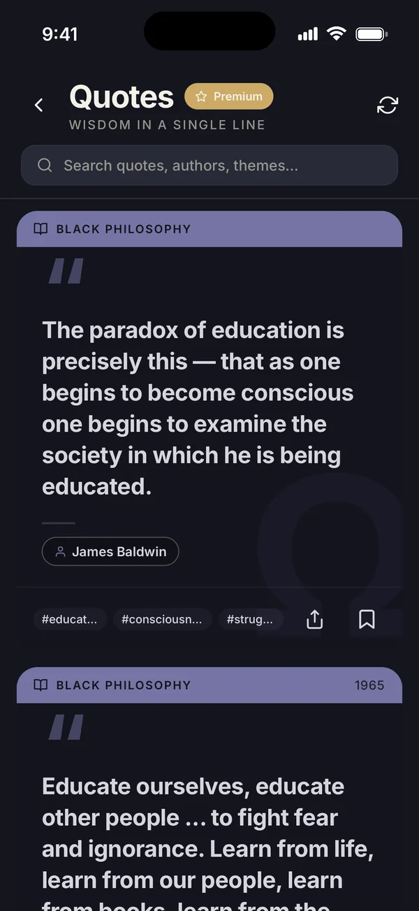 A quote by James Baldwin